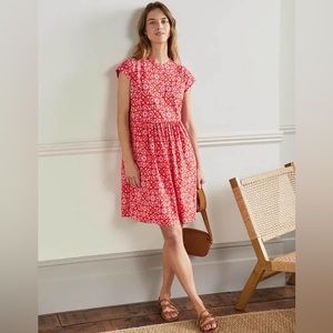 Boden Red Floral Mini Dress